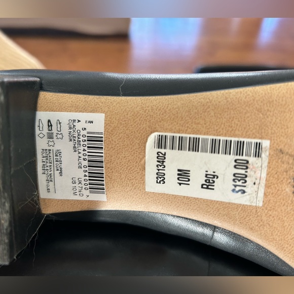 Clark’s black leather kitten heels size 10 - Picture 4 of 6